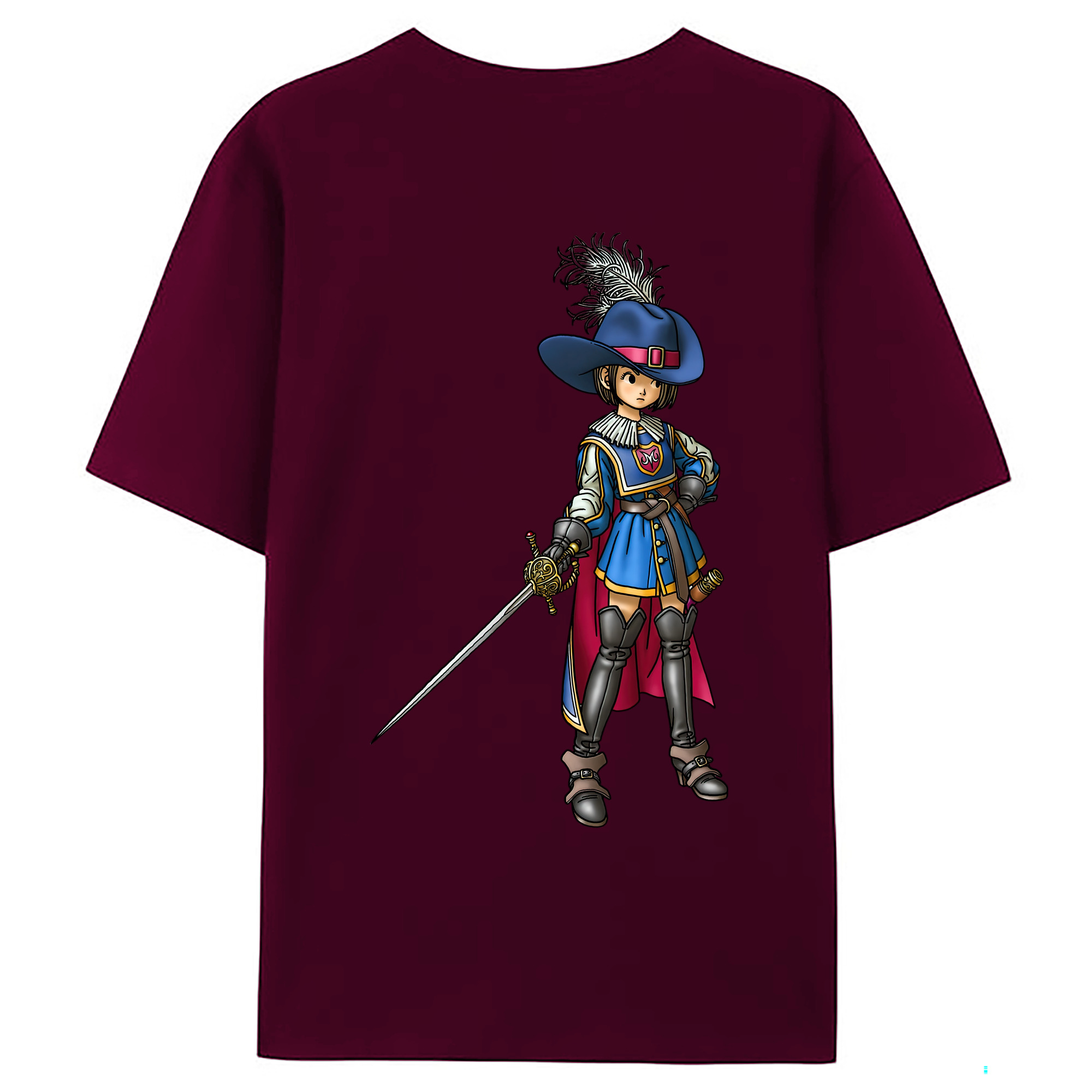 （画像用） ドラゴンクエスト Doragon Kuesuto Dragon Quest レディース半袖Tシャツ(バックプリント)
